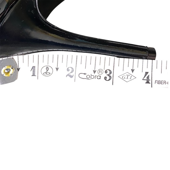 Black Patent Leather Heeled Sandals - Picture 11 of 11